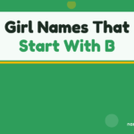 Girl Names That Start With B
