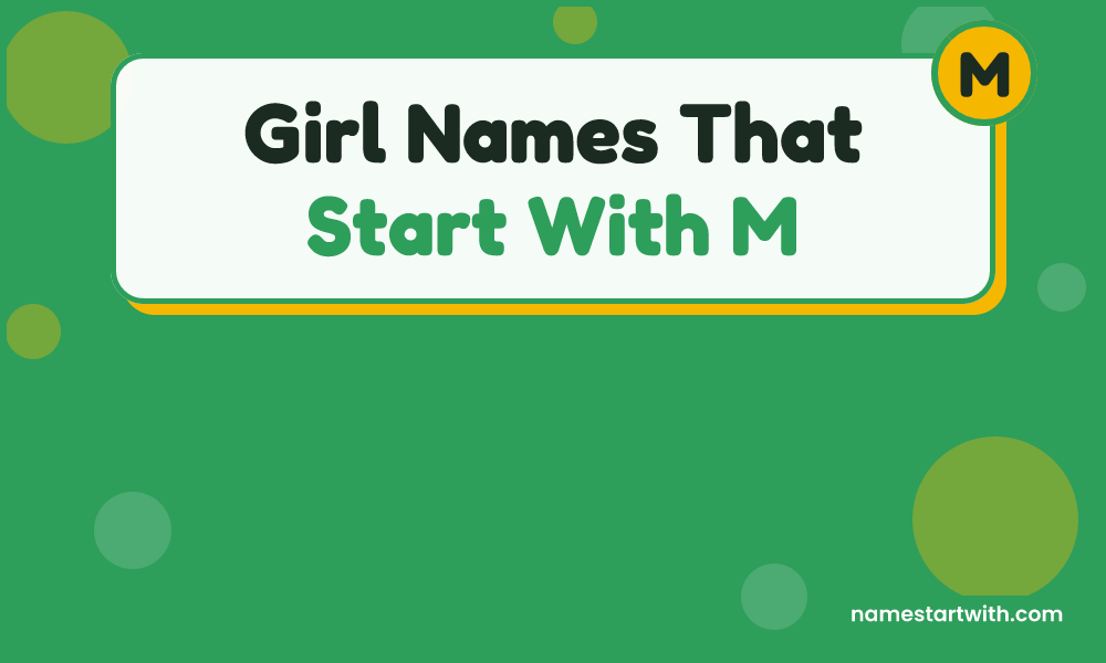 Girl Names That Start With M