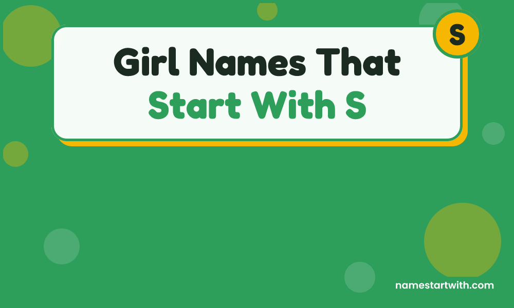 Girl Names That Start With S