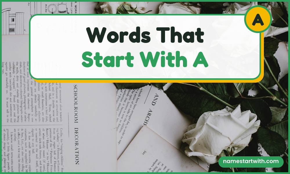 Words That Start With A