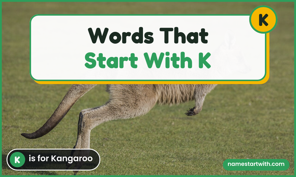 Kangaroo — words that start with k